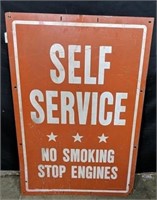 Single Sided Self Service Sign