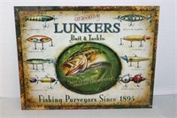 METAL "LUNKERS" SIGN