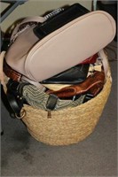 BASKET OVERFLOWING WITH PURSES AND WALLETS