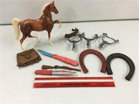 Vintage western toys and the horse