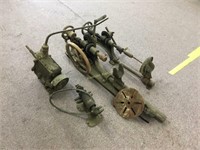 2 drill presses and old transmission