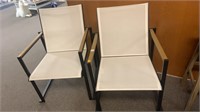 Pair Outdoor Chair (metal frame)