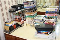 Huge lot of VHS, DVD, Cassettes and more