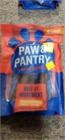 2 packs Paw & Pantry Rawhide and 1 dog treat