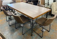 7 pc Dining Set in Brown