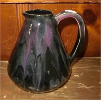 % 1/2" conical art pottery pitcher with drip