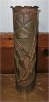 WWI Trench art artillery shell marked Tisne