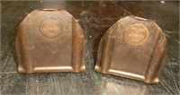1935 Omaha AIB hammered bronze bookends by Metal