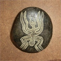 Lima Peru stone w/bug 1982 3 1/2" diameter