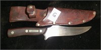 G- Schrade U.S.A. 150T Old Timer with leather