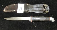 N- Kinfolks U.S.A. 330F knife with sheath