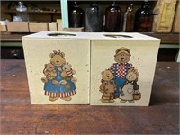 2 Wooden Kleenx Box Covers