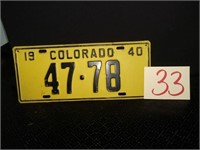 Pair of 1942 Colorado License Plates
