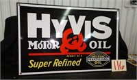 HYVIS Motor Oil Porecelain Sign