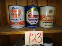 Gulf & Gibson Oil Cans