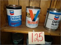 Chevron & Havoline Oil Cans