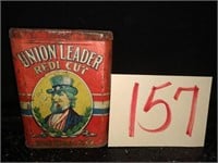Union Leader Tobacco Tin
