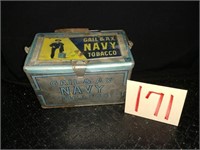 Navy Tobacco Pail Tin