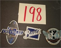 REO, Chevy, Buick Porcelain Emblems