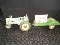 50's JD Toy Tractor w/Spreader