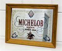 Michelob Beer Mirror, 14” x 11”