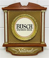 Busch Beer Sign, Plastic, 19” x 15”
