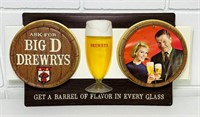 Drewrys Beer Sign, 18” x 9”