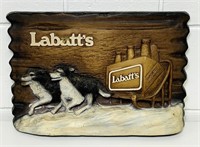 Labatt’s Beer Sign, Foam Board, 15” x 11”