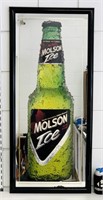 Molson Ice Beer Mirror, 37” x 17”