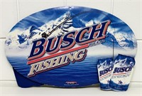2004 Busch Beer Fishing 3D 2 sided Sign, 23” x15”