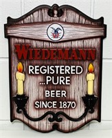 Weidemann Beer Sign, 12” x 15”