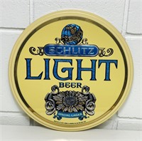 1976 Schlitz Light Beer Plastic Sign, 11”
