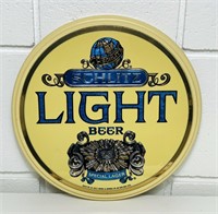 1976 Schlitz Light Beer, Plastic Sign, 11”