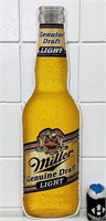 Miller MGD Beer Tin Sign, 30” x 9”