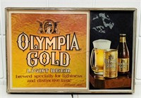 Olympia Gold Light Beer Lighted Sign, 21” x 15”