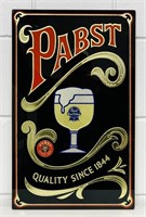 Pabst Blue Ribbon PBR, GLASS, Beer Sign