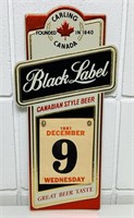 1981 Black Label Beer Embosograph Calendar