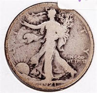 Coin 1921 Walking Liberty Half Dollar - Key Date