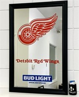 2018 Detroit Red Wings Bud Light Beer Mirror