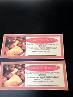 $20 Gift Certificate Donated by Apple Hill Orchard