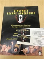 2 Gift Cards from The Escape Room - $48 Value