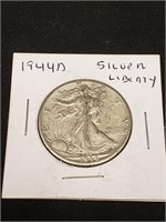 1944d Walking Liberty Half Dollar 90% Silver