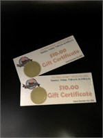 $20 in Gift Cards - Gracie's
