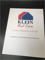 5 Course Dinner Meal for 8 by Heath Klein-Priceles
