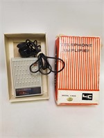Vtg Ying Tung K409 Telephone Amplifier in Box