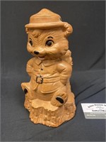 Vtg Smokey Bear Ceramic 8.5" Tall Ranger