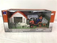 Kubota  Tractor /w Farm Animals Playset $35 Value