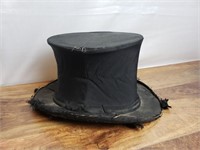 Antique Collapsible Silk Top Hat