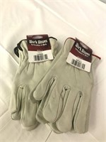 2 pair leather work gloves - Standish Farm Supply