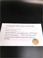 $25 Gift Card Donated By Unleashed Paws